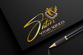 design notary signature logo for your business or brand