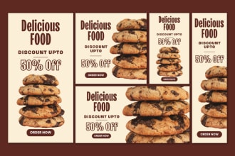 design premium web banners, website banner ads or header