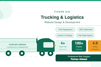 create trucking, logistics, dispatch, and transport website