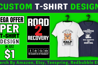 create unique and trendy custom t shirt design