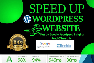 do wordpress speed optimization within 24 hours