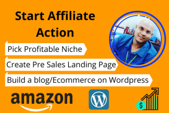 create a pre sales landing page for amazon affiliates using wordpress