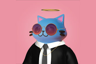 design 2d, 3d characters and nfts collections