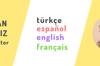 be your spanish, english, french to turkish translator