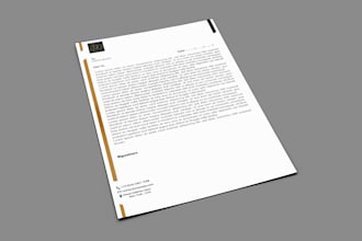 design a letterhead for your company
