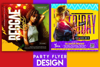 do church, fb, online, social media concert, nightclub, event or party flyer