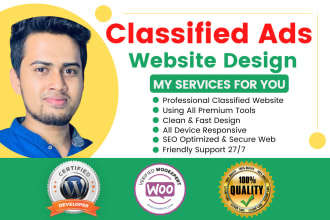 design classified ads website with wordpress listing theme
