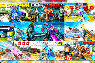 design call of duty bo6 and warzone thumbnails