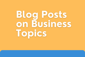 write business content for your blog or website