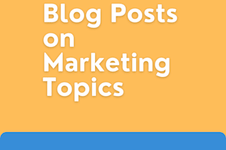 write marketing content for your blog or website