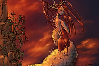 do your ilustration for a comic or cartoon page or potrait