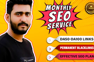 do monthly on page off page SEO and technical optimization of wordpress website
