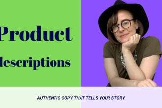 write enticing product descriptions