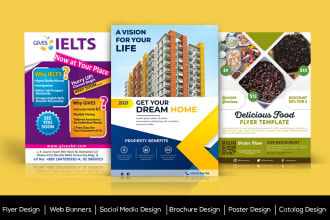 do flyer design, brochure, event flyer design and poster design