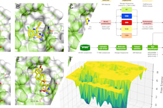 perform qsar, molecular docking, and MD simulations