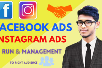 set up and run your facebook ads campaign and instagram ads campaign and pixel
