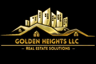 design elegant real estate or realtor logo with branding kit
