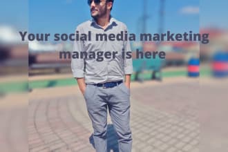 be your social media manager to buy and sell products