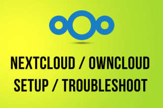 install nextcloud or owncloud on your linux server