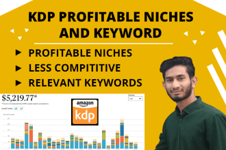 do find amazon KDP profitable niches, category, and keywords research
