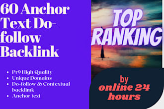 do create 60 anchor text dofollow backlinks