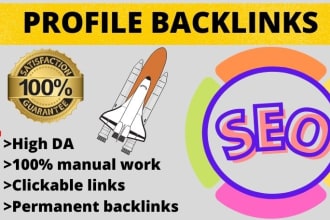 build high quality profile backlinks to boost website ranking