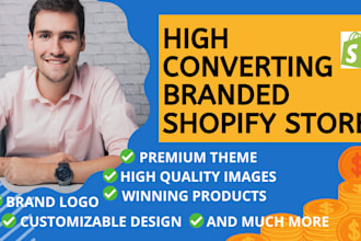 build branded profitable shopify dropshipping store website