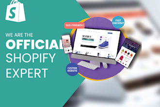 create shopify e commerce store or shopify website design