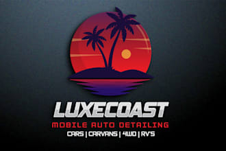 design unique auto detailing, auto repair, car wash, professional business logo