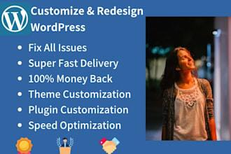 revamp redesign customize fix CSS issues wordpress website