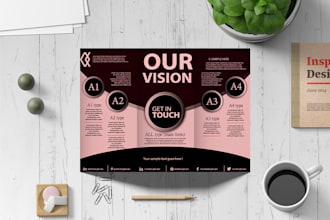 do pdf real estate trifold brochure design for business