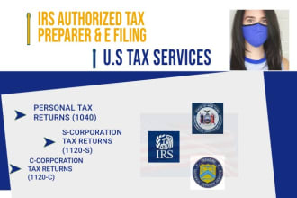 prepare and efile US tax returns for business and individual