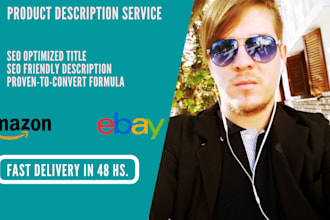 write an amazon or ebay product listing to boost your sales