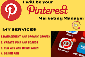 manage and grow your pinterest by marketing