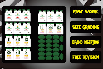 Review  lay out your preview jersey design into ready to print file