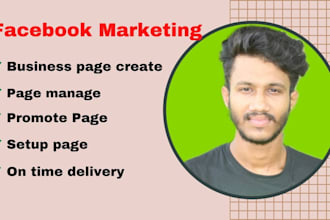 set up facebook business page, fan page and page manage