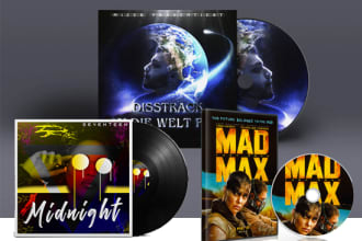 design stylish single cover, music cover art
