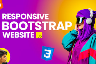 design responsive html css bootstrap website