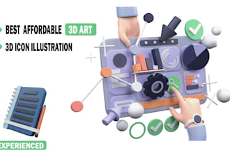 Big Deals!  create modern 3d icon illustrations for the website and apps