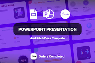 design powerpoint presentation and pitch deck design