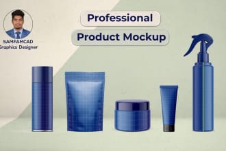 do 3d realistic digital product mockup with fast delivery