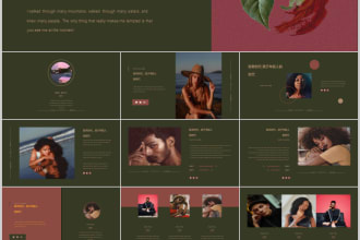 designing PPT and presentation templates