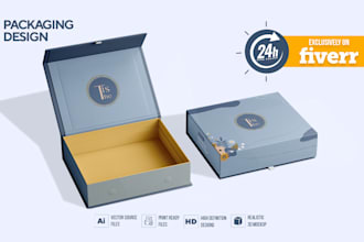 do product packaging box design, subscription box, mailer box and 3d mockup