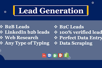 do b2b lead generation, email list building from linkedin