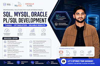 write sql, mysql, oracle plsql, sql tunning and optimization