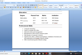 data entry, ms word, html5, css, video editing, autocad,