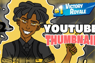 draw cartoon youtube thumbnails