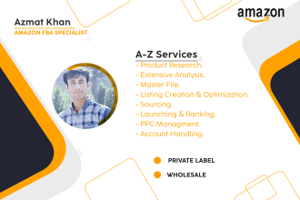 be your amazon virtual assistant fba and PPC expert