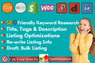 add product, listing, upload, optimization to your ecommerce store