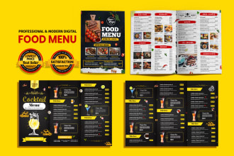 professional restaurant menu food menu poster food flyer design